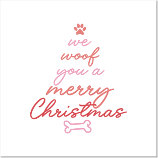We Woof You A Merry Christmas Posters and Art